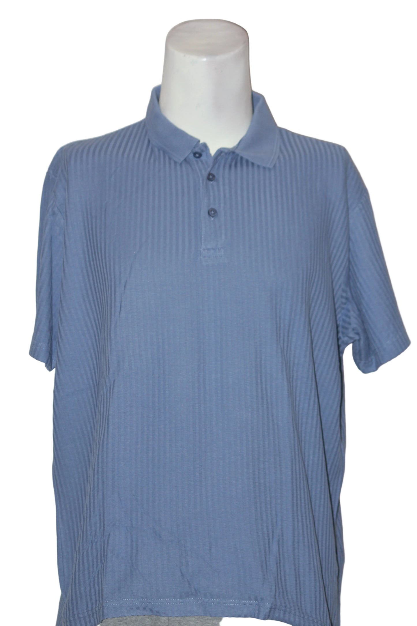 Cotton Blue Half Sleeve Polo T-Shirt