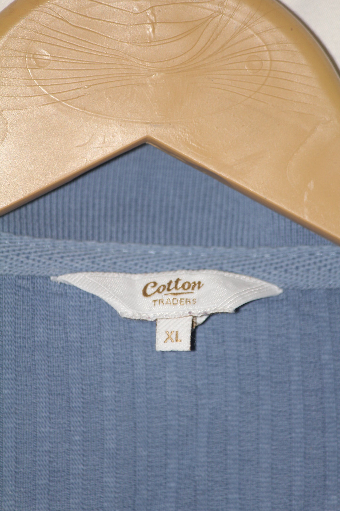 Cotton Blue Half Sleeve Polo T-Shirt