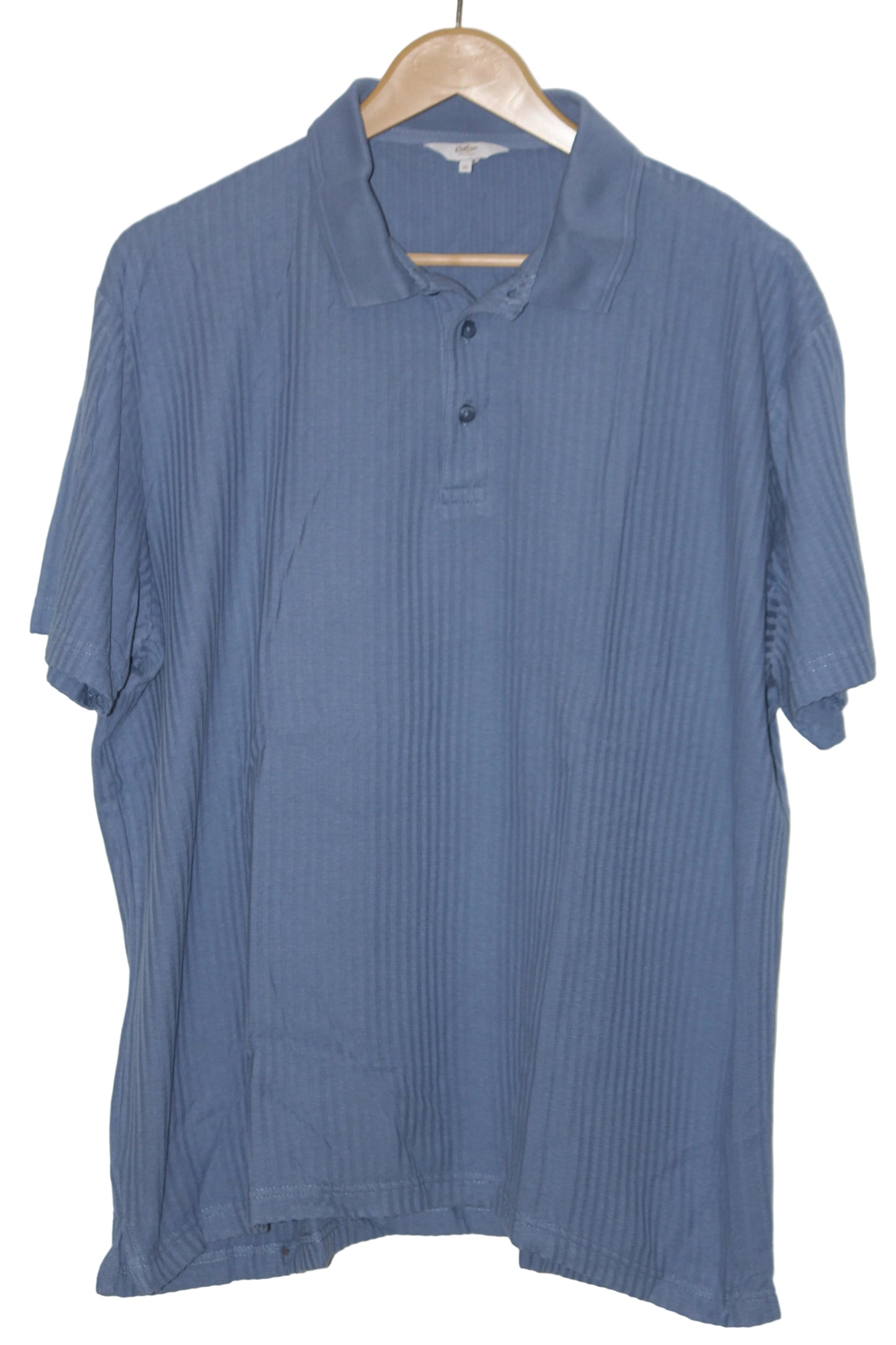Cotton Blue Half Sleeve Polo T-Shirt