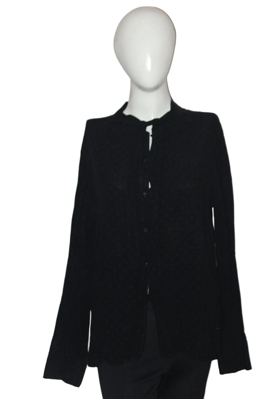 Ines De La Fressange Black Viscose Shirt – Large