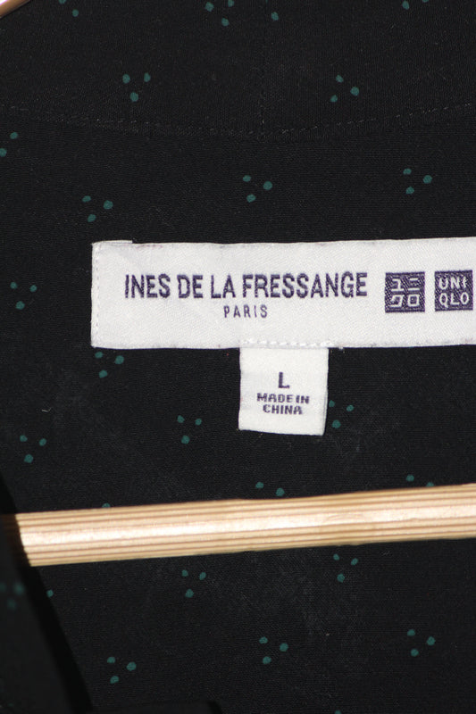 Ines De La Fressange Black Viscose Shirt – Large