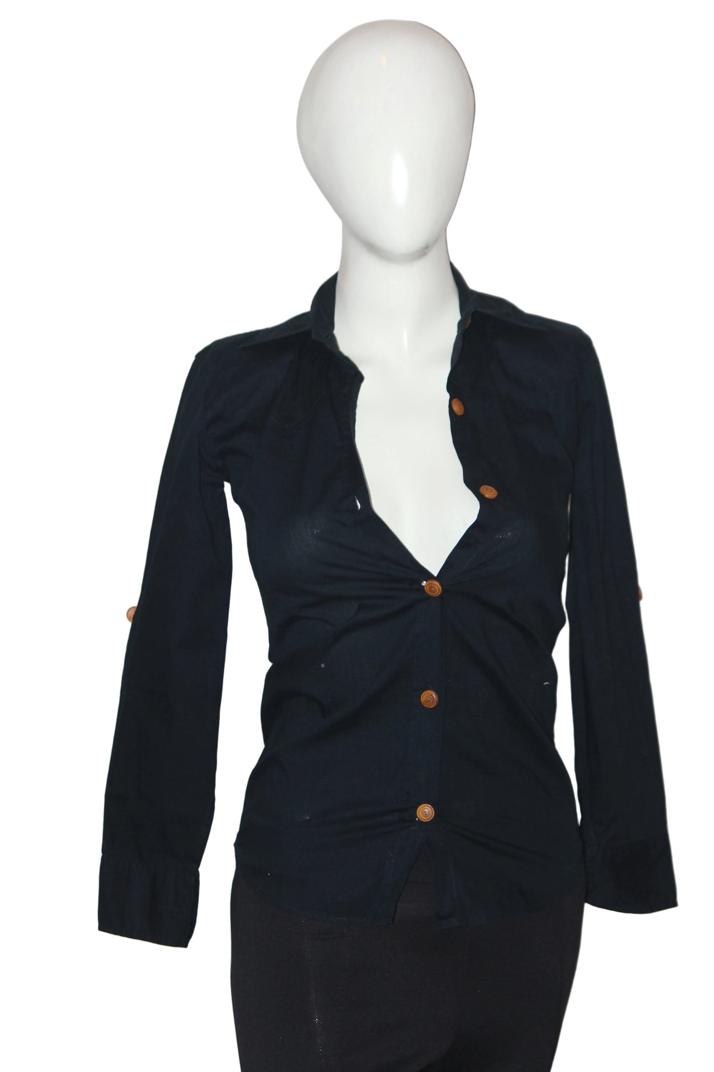 Magnum Tailors Kalyan Black Button Down Shirt