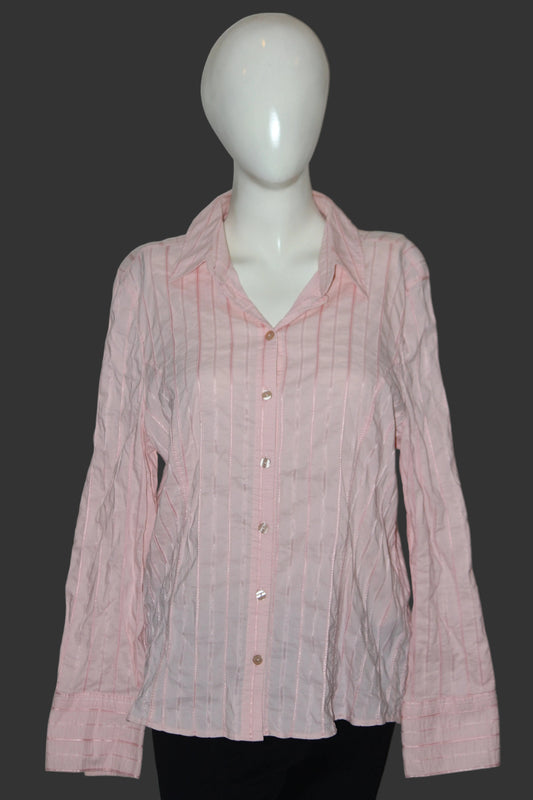 Bonita Peach Button-Down Shirt