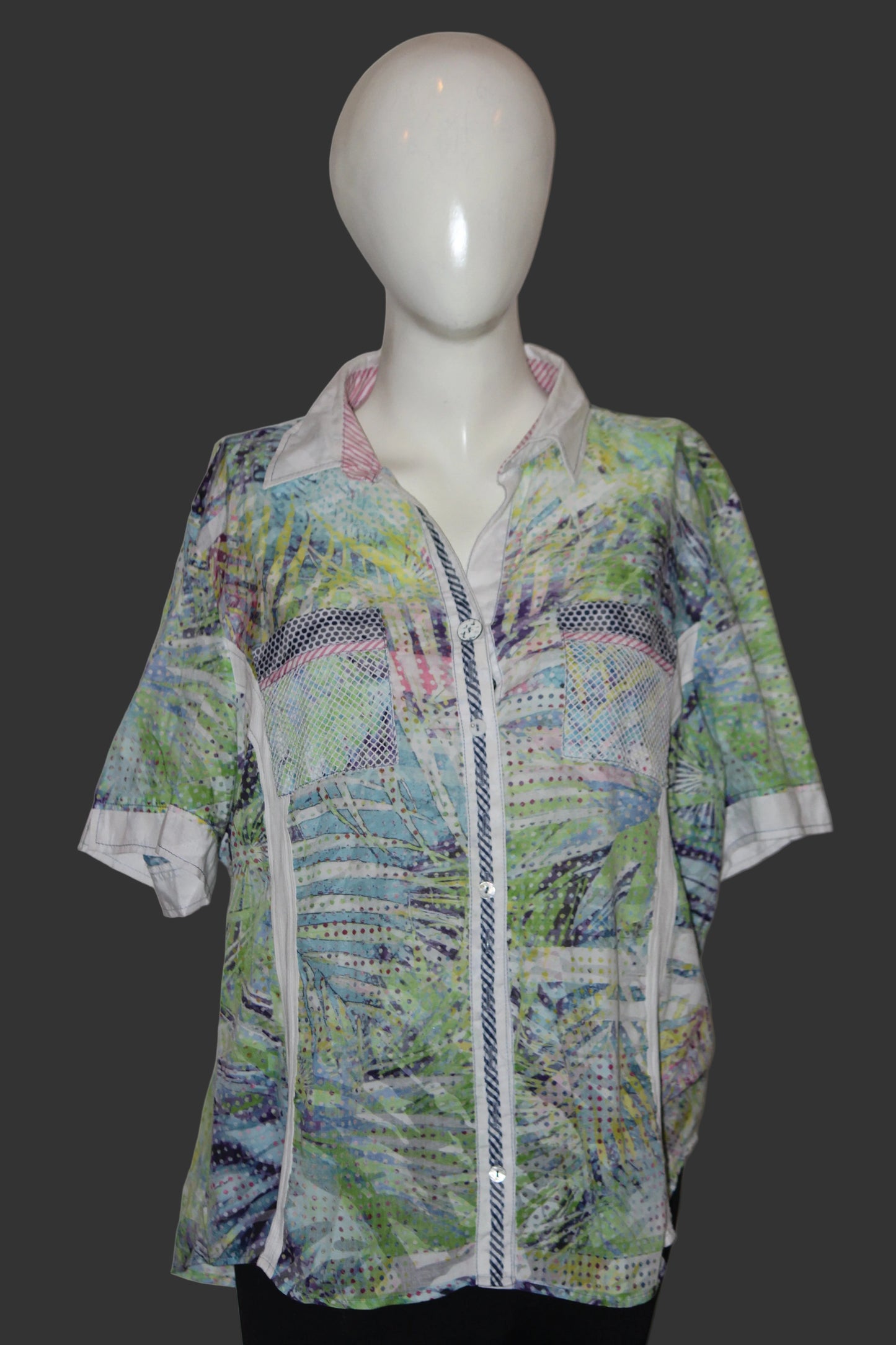 Light Green Net Pocket Shirt – Just White