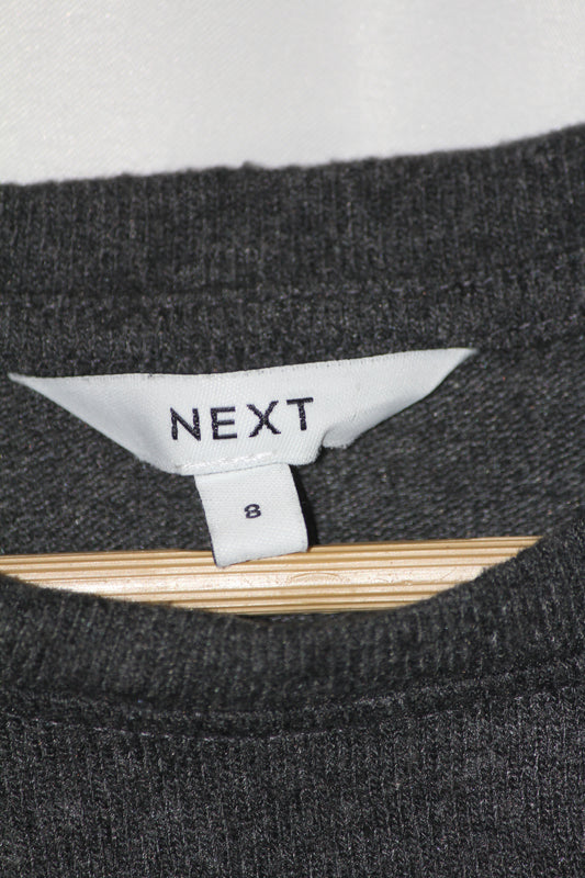 Next Grey Full Sleeve Stretch Bodycon Dress