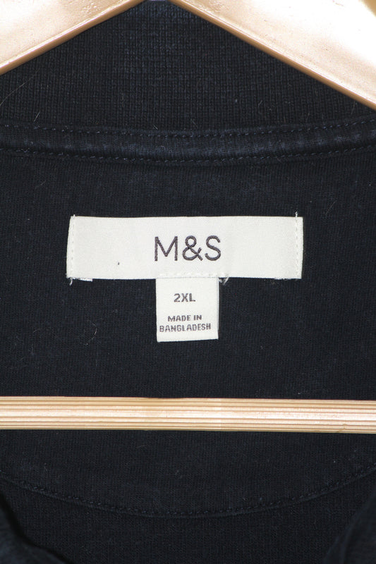 M&S Multi Color Cotton Knitted Polo T-Shirt for Men