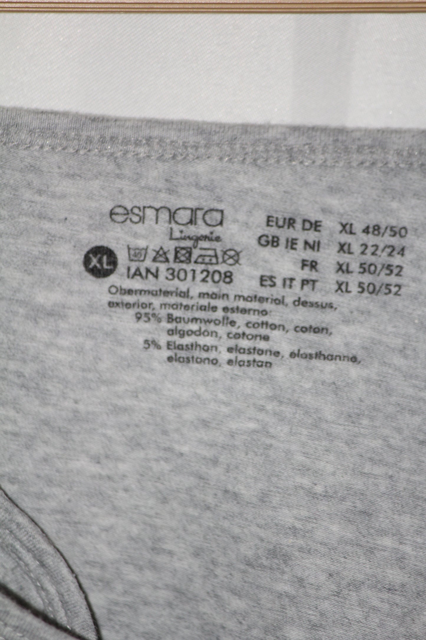 Esmara Grey Stretchable Tank Top – XL