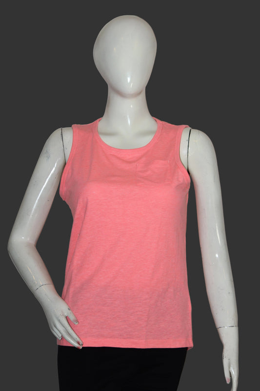 Next Peach Sleeveless Crop Top – Small