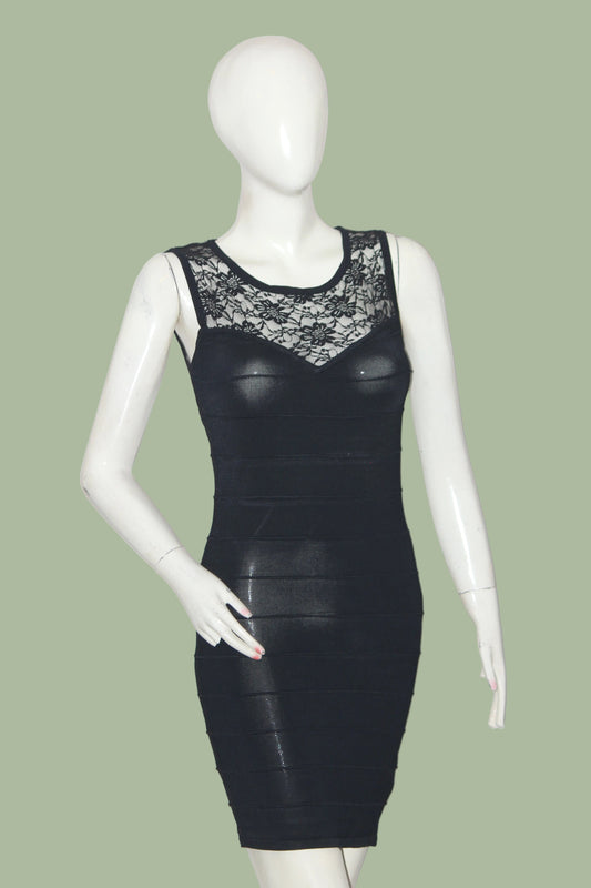 New Look Navy Blue Sleeveless Bodycon Dress