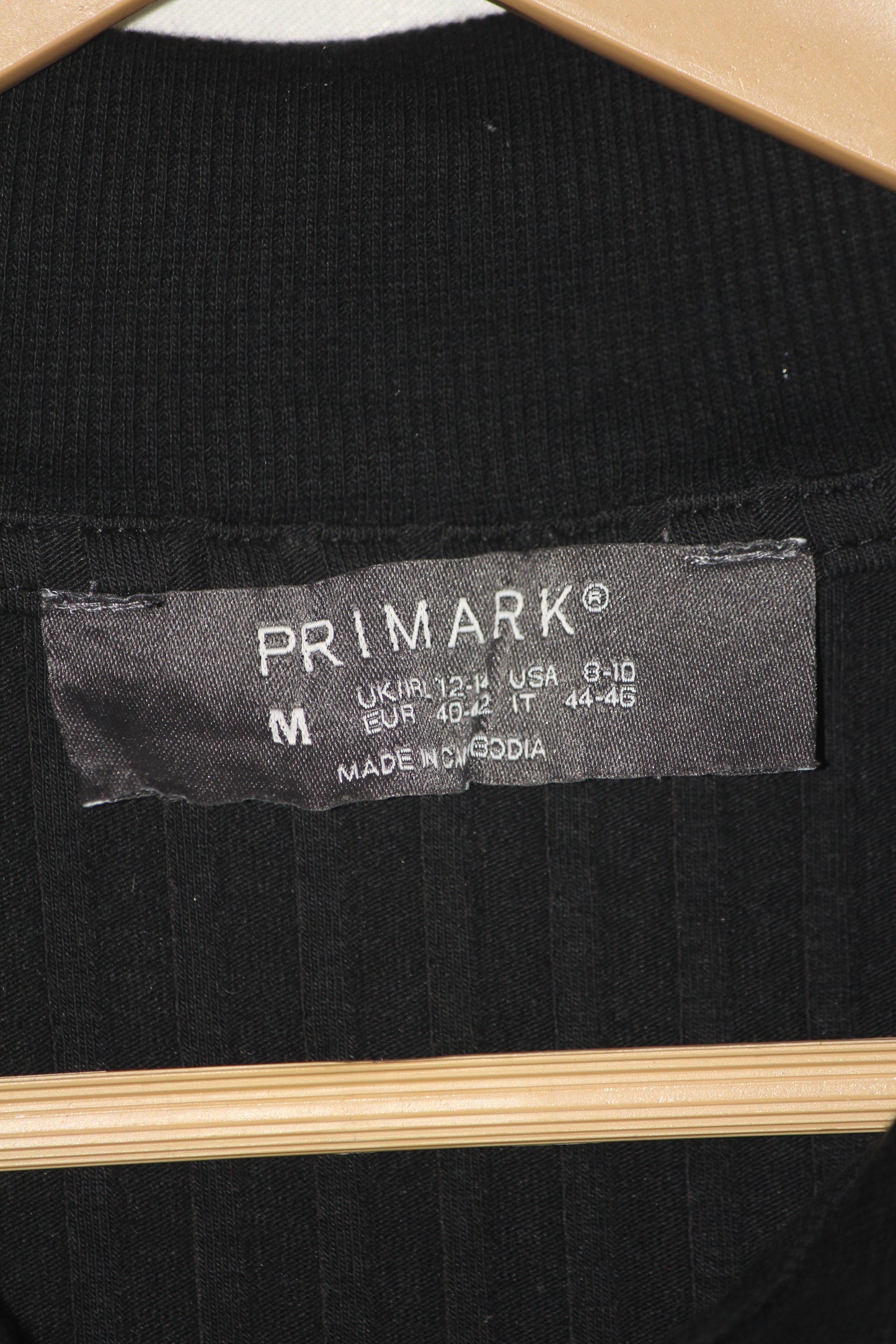 Primark Black Quarter Zip Bodycon Dress