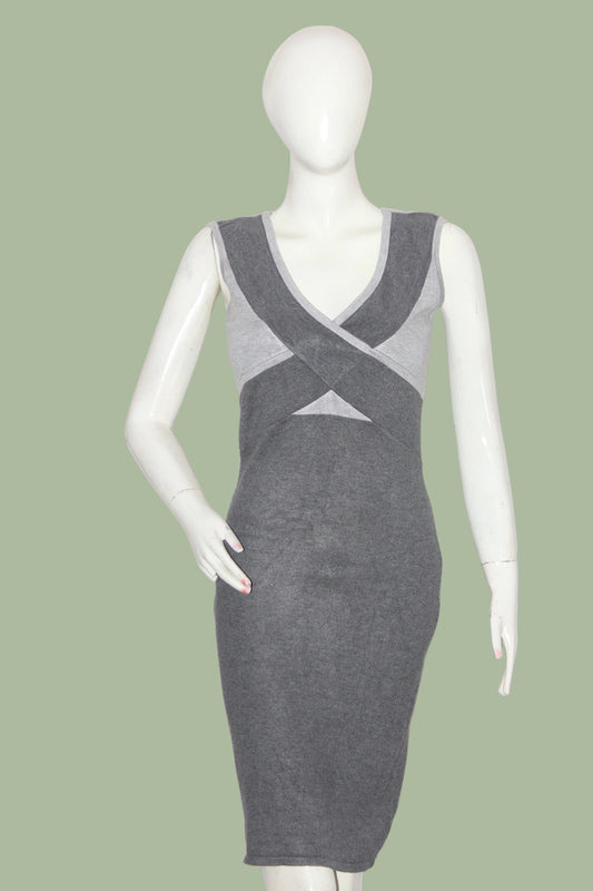 Orsay Grey Sleeveless Stretchable Bodycon Dress