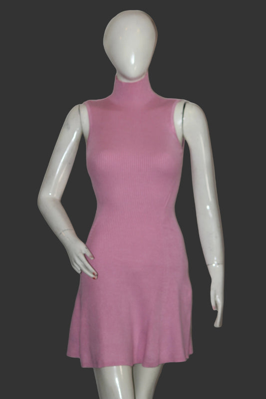 Zara Pink Sleeveless Stretchable Bodycon Dress
