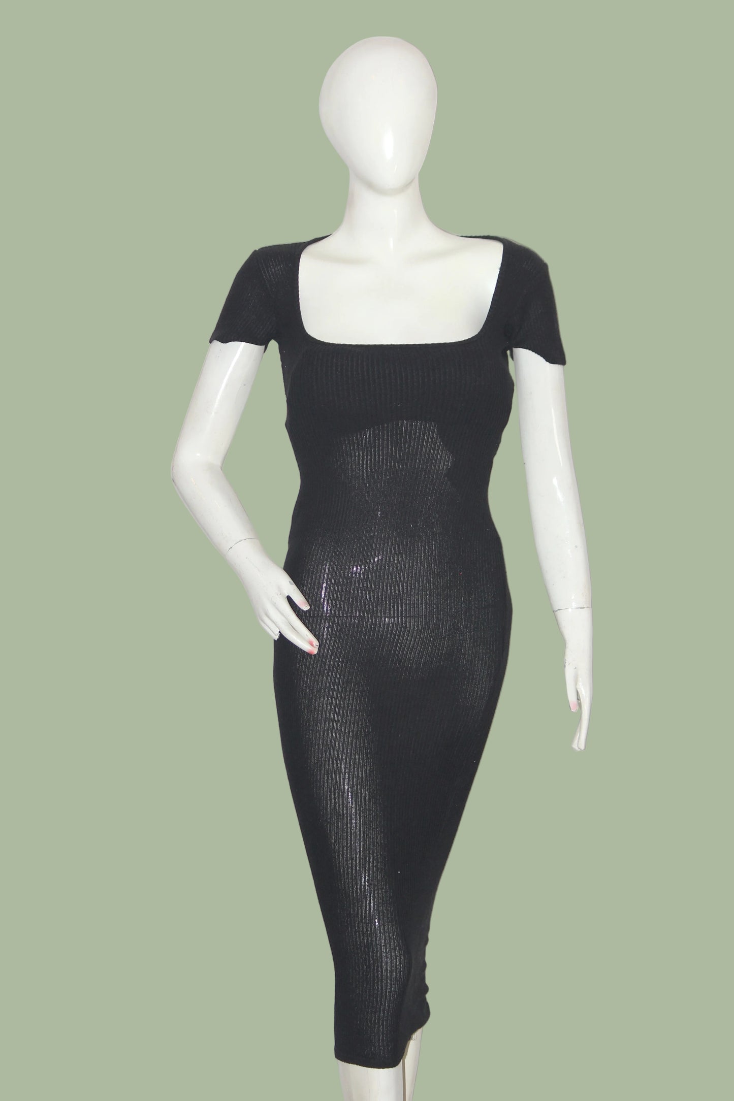 PrettyLittleThing Black Stretchable Bodycon Dress