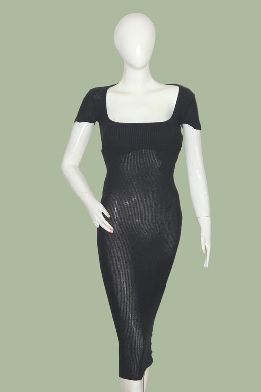 PrettyLittleThing Black Stretchable Bodycon Dress