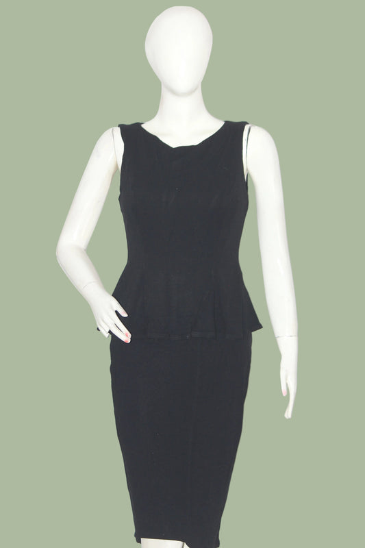 F&F Black Sleeveless Stretchable Bodycon Dress