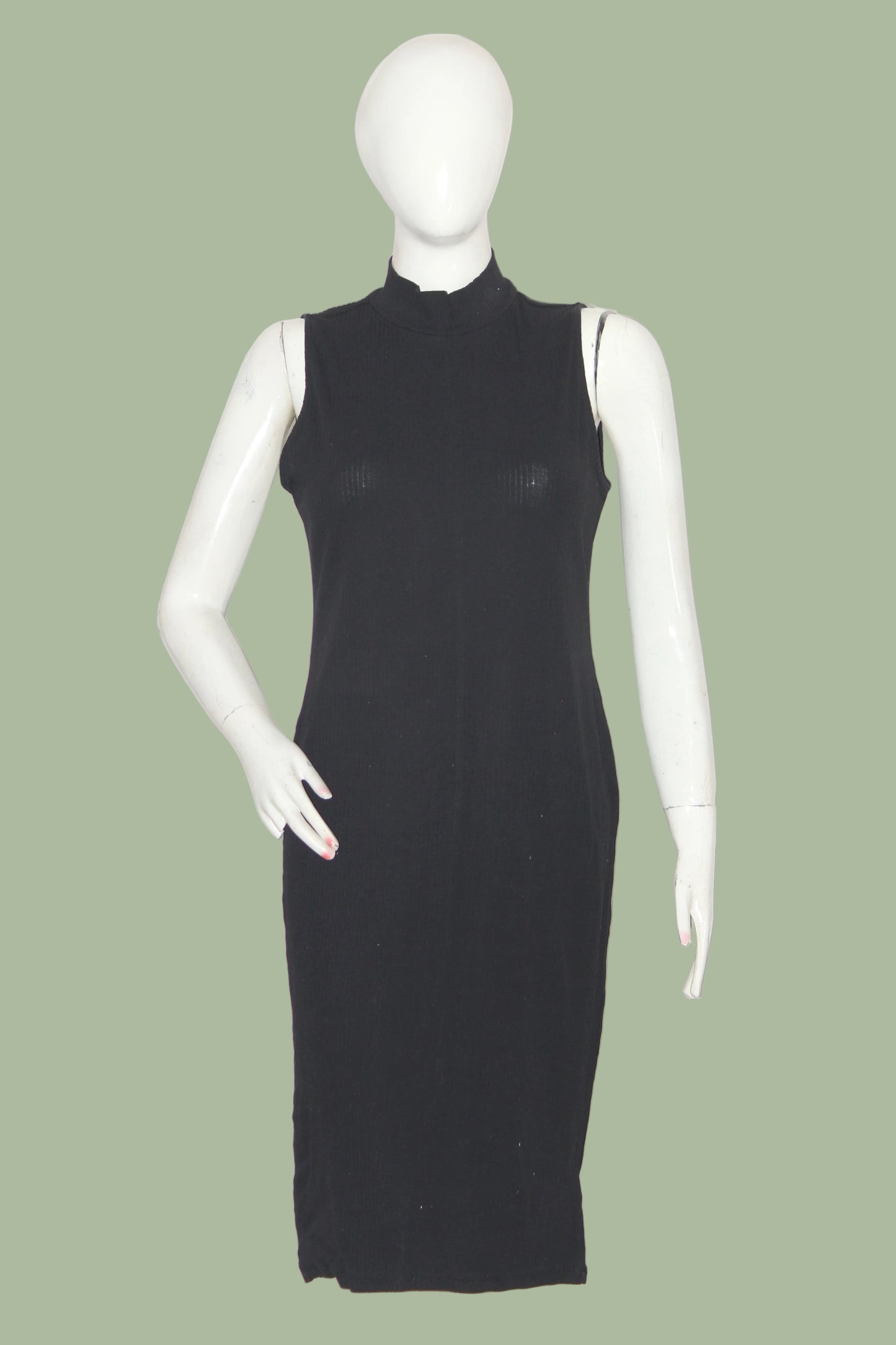 H&M Black Sleeveless Stretchable Bodycon Dress