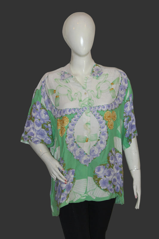 Tropical Bloom – United Colors of Benetton Floral Button Down Shirt