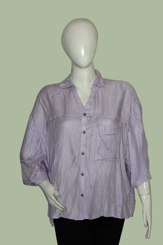Light Purple Viscose Shirt – Next