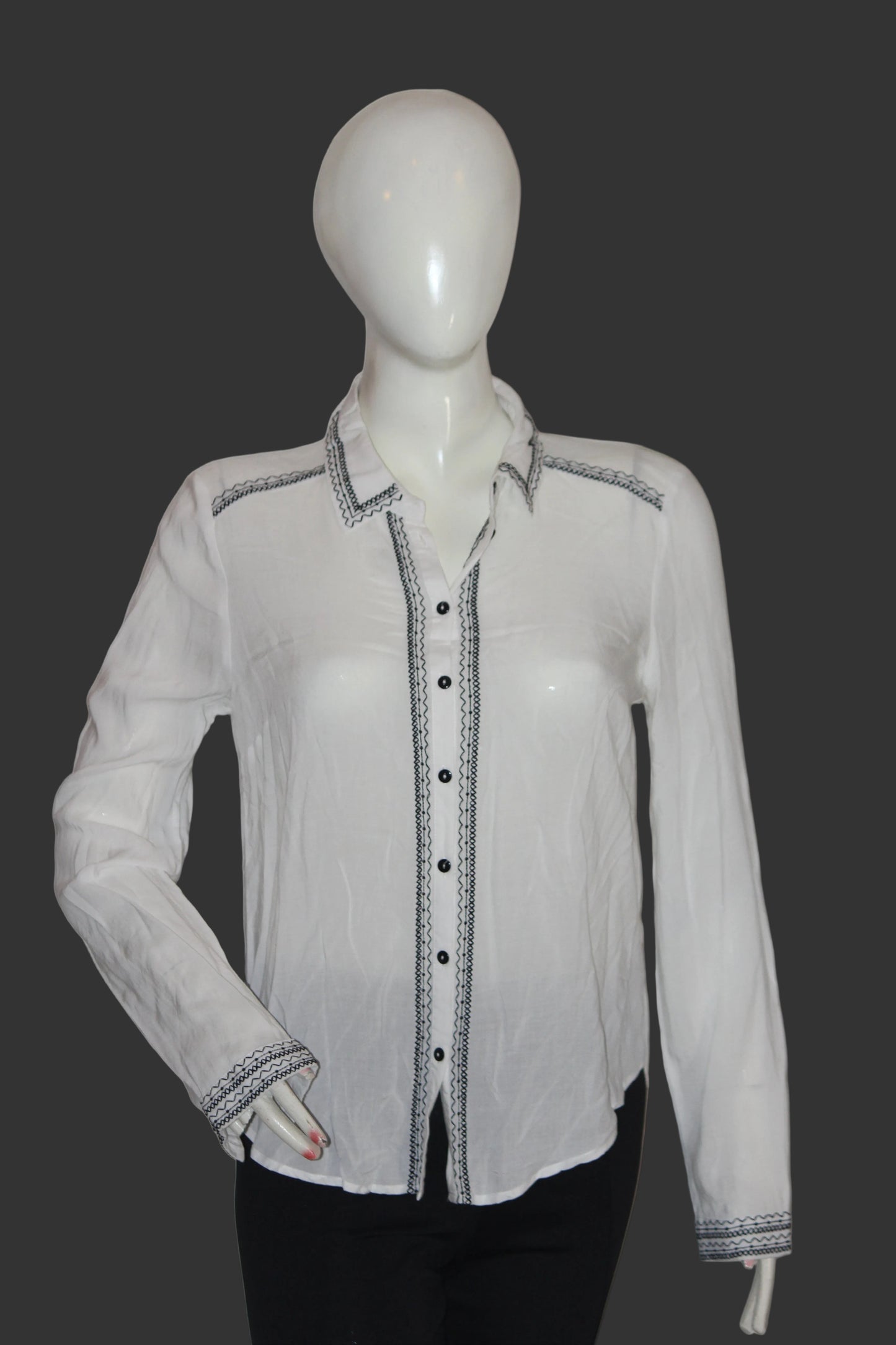 Off-White Viscose Shirt – Staring at Stars