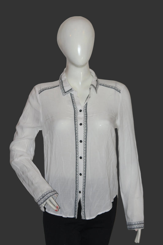 Off-White Viscose Shirt – Staring at Stars