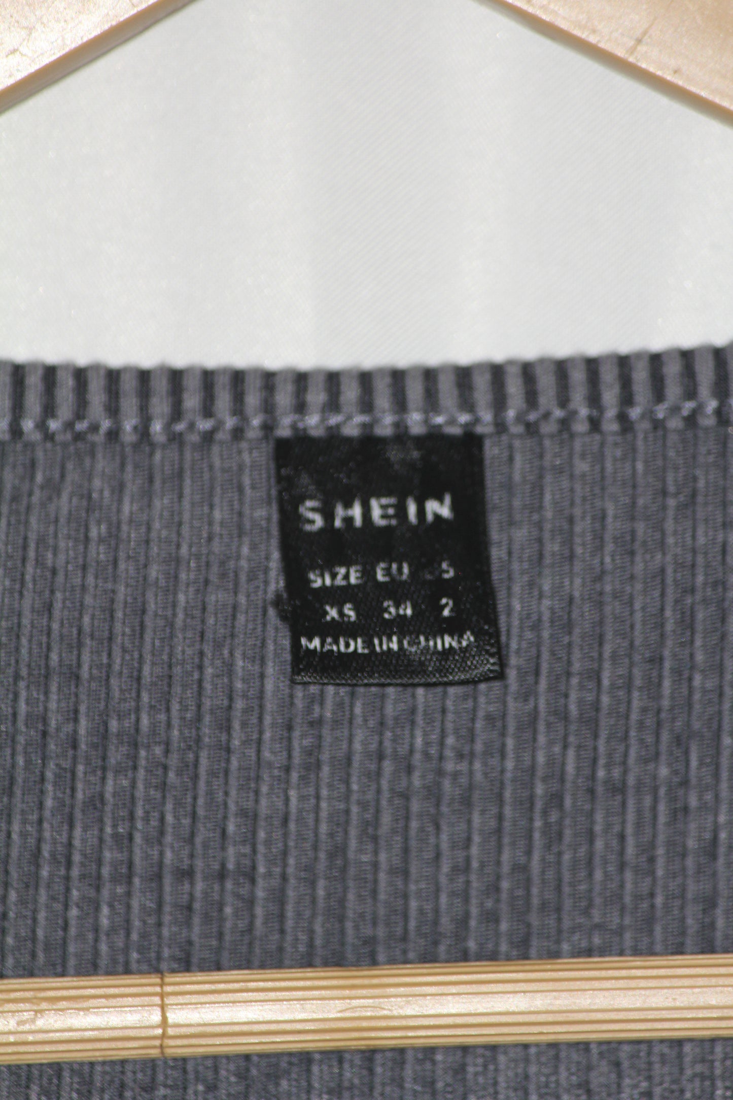Shein Purple & Black Striped Full Sleeve Crop Top for Women – XS