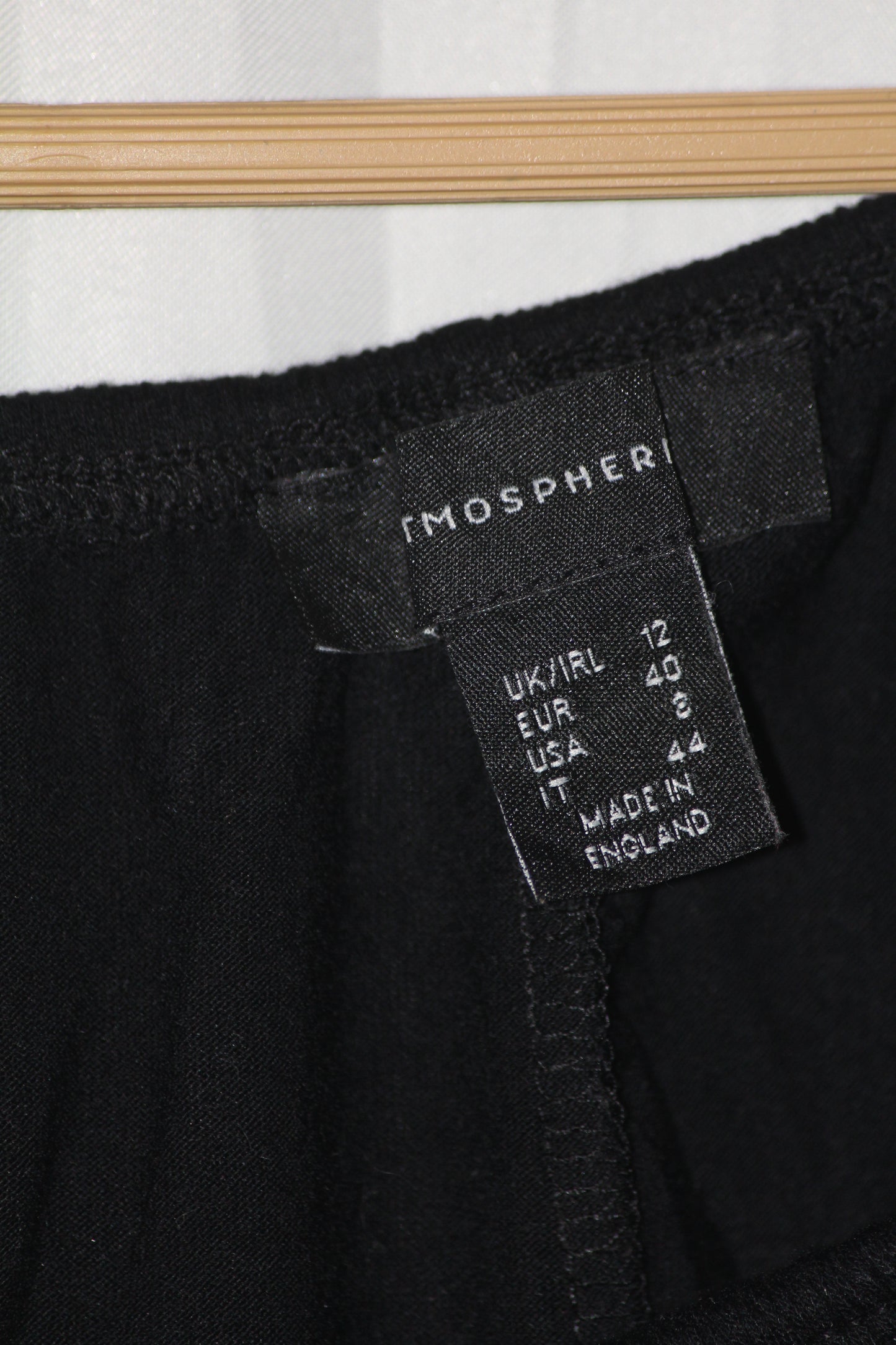 Atmosphere Black Full Sleeve Crop Top for Women – Medium