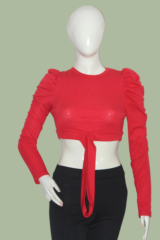 Shein full Sleeve Crop Top for Women – Medium
