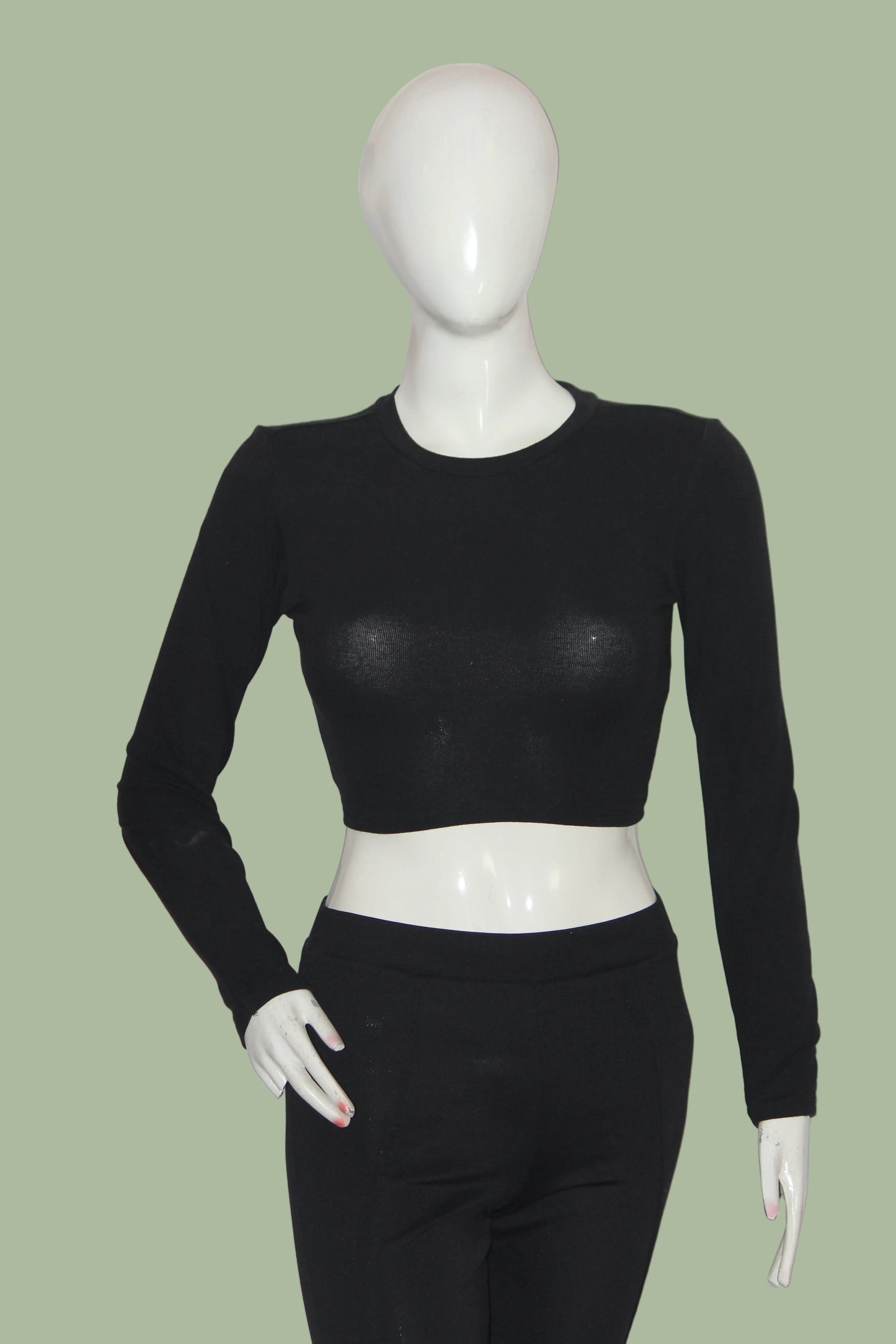 Black Crop Top by Zara