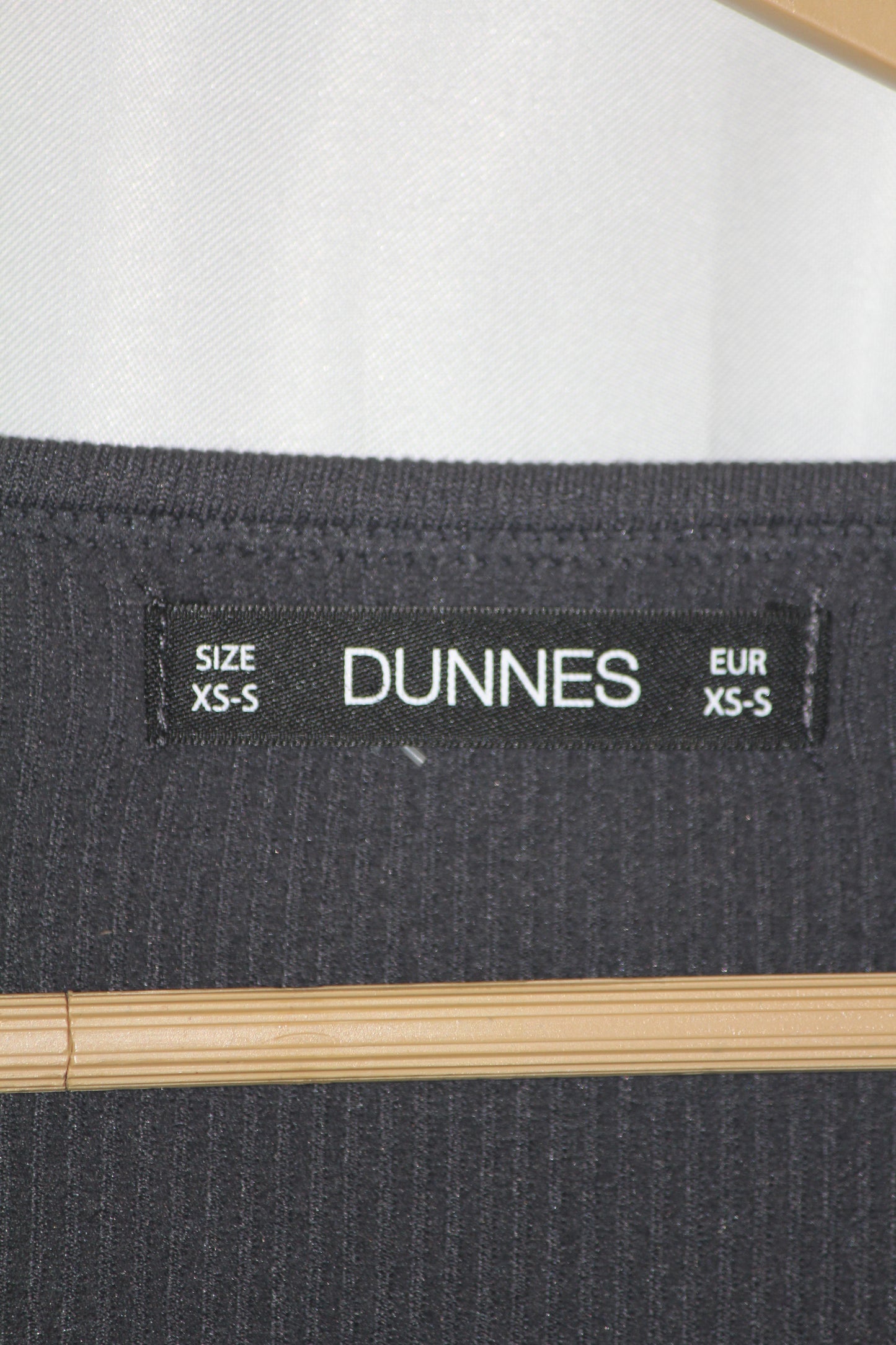 Dunnes Dark Grey Open Collar Crop Top - Xs