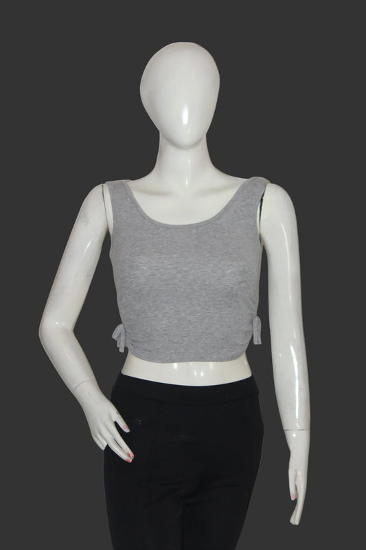 Shein Grey Crop Top - Small