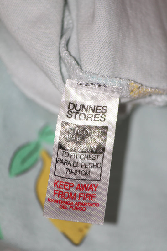 Light Blue Half Sleeve Crop Top – Dunnes Stores (Medium)