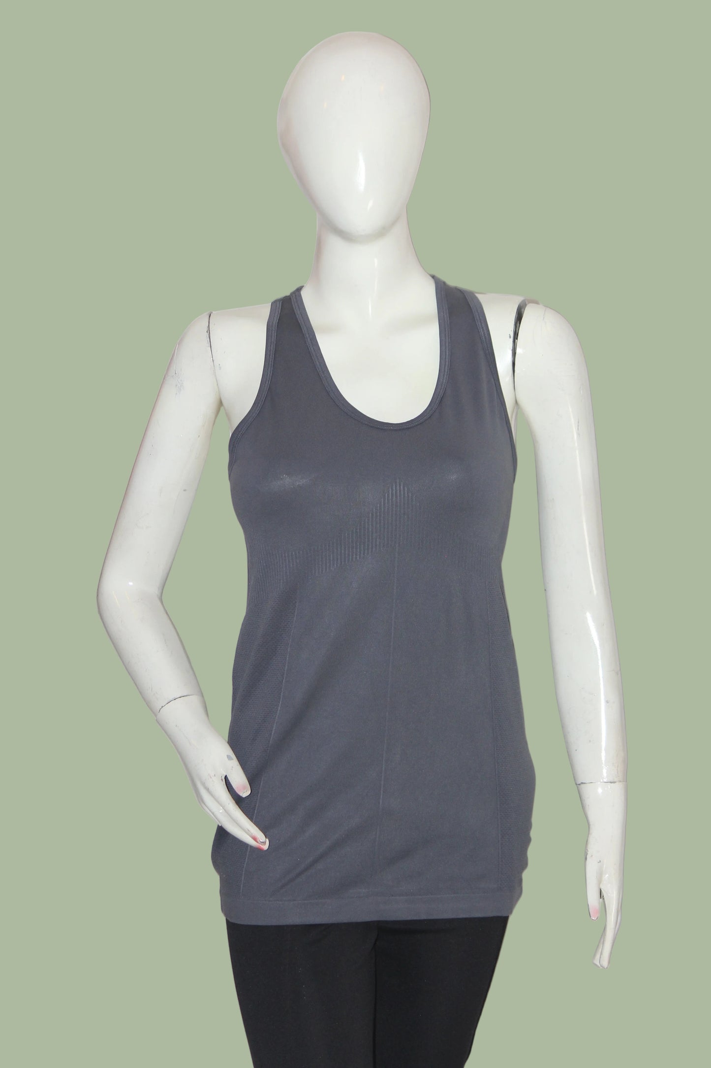 Primark Grey Sports Sleeveless Crop Top - Medium