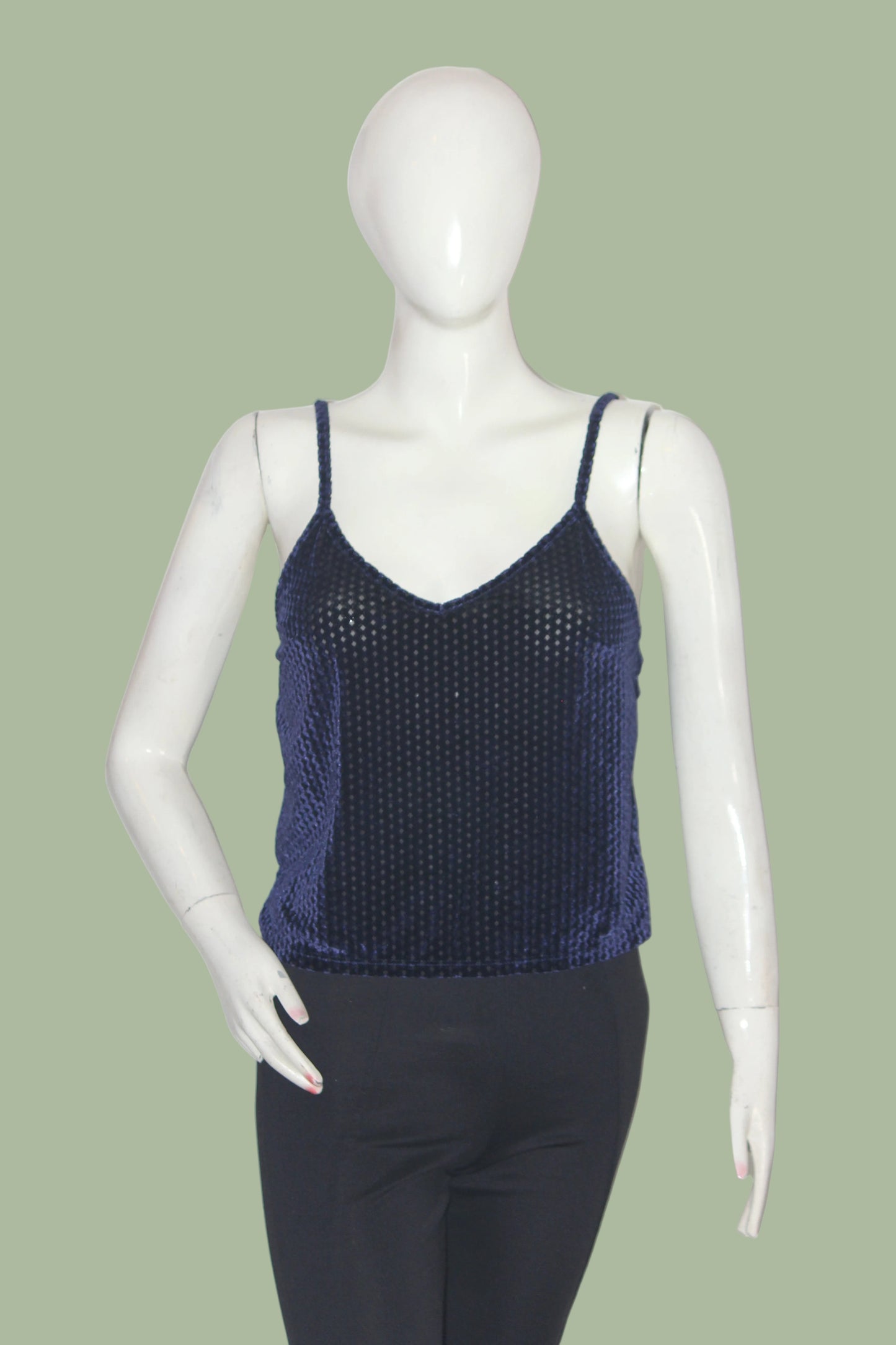 New Look Blue Crop Top