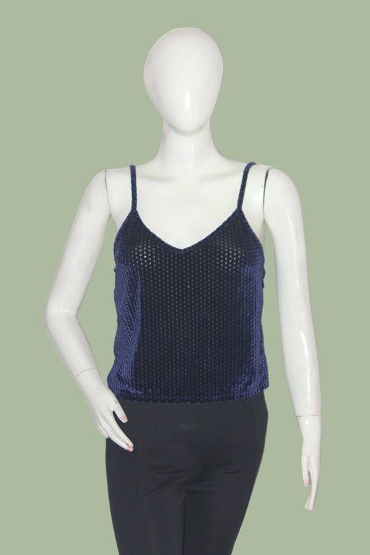 New Look Blue Crop Top