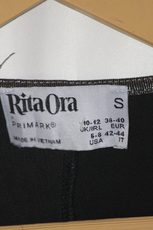 Rita Ora Silver Colour Tank Top – Small (Shiny & Trendy)