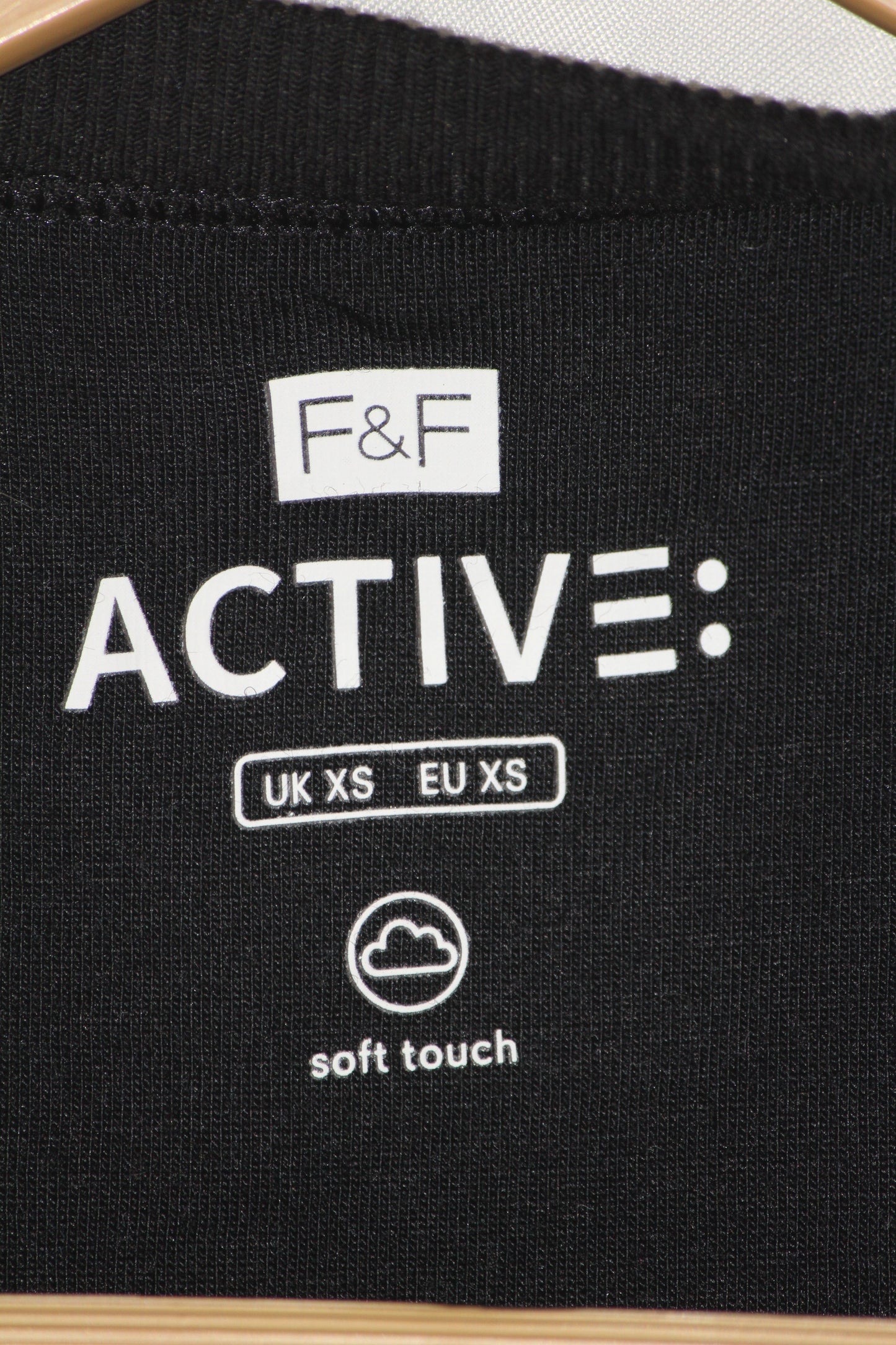 F&F Black Polyester Tank Top – XS (Lightweight Basic)