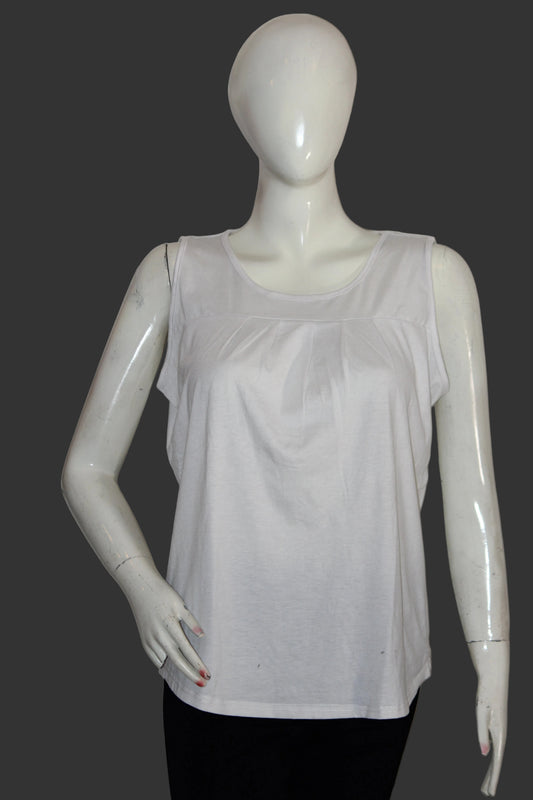 Thriftyfy White Tank Top – Small (Light & Versatile)