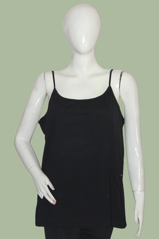 Primark Black Cotton Tank Top – XXL (Comfort Fit)