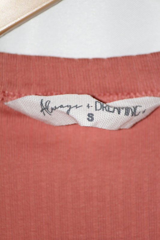 Always and Dream Orange Tank Top – Small (Bright & Comfortable)