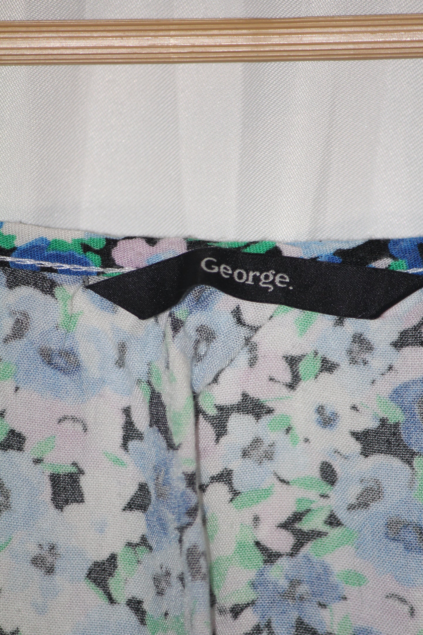 George Blue Floral Tank Top – Large (Summer Essential)