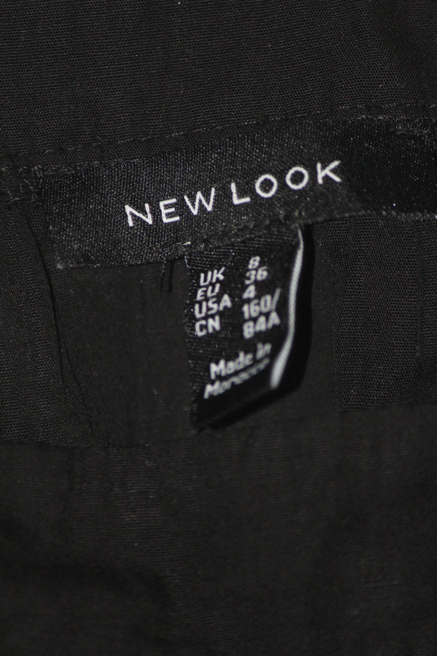 New Look Black Cotton Tank Top – Small (Casual Essential)