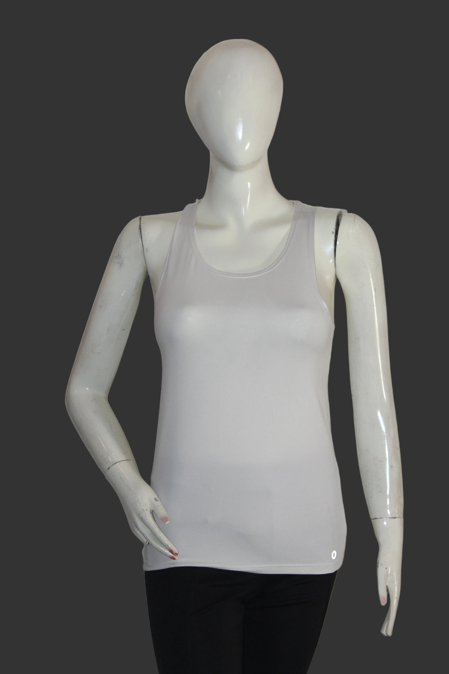 Good Move White Polyester Tank Top – Small (Casual Essential)