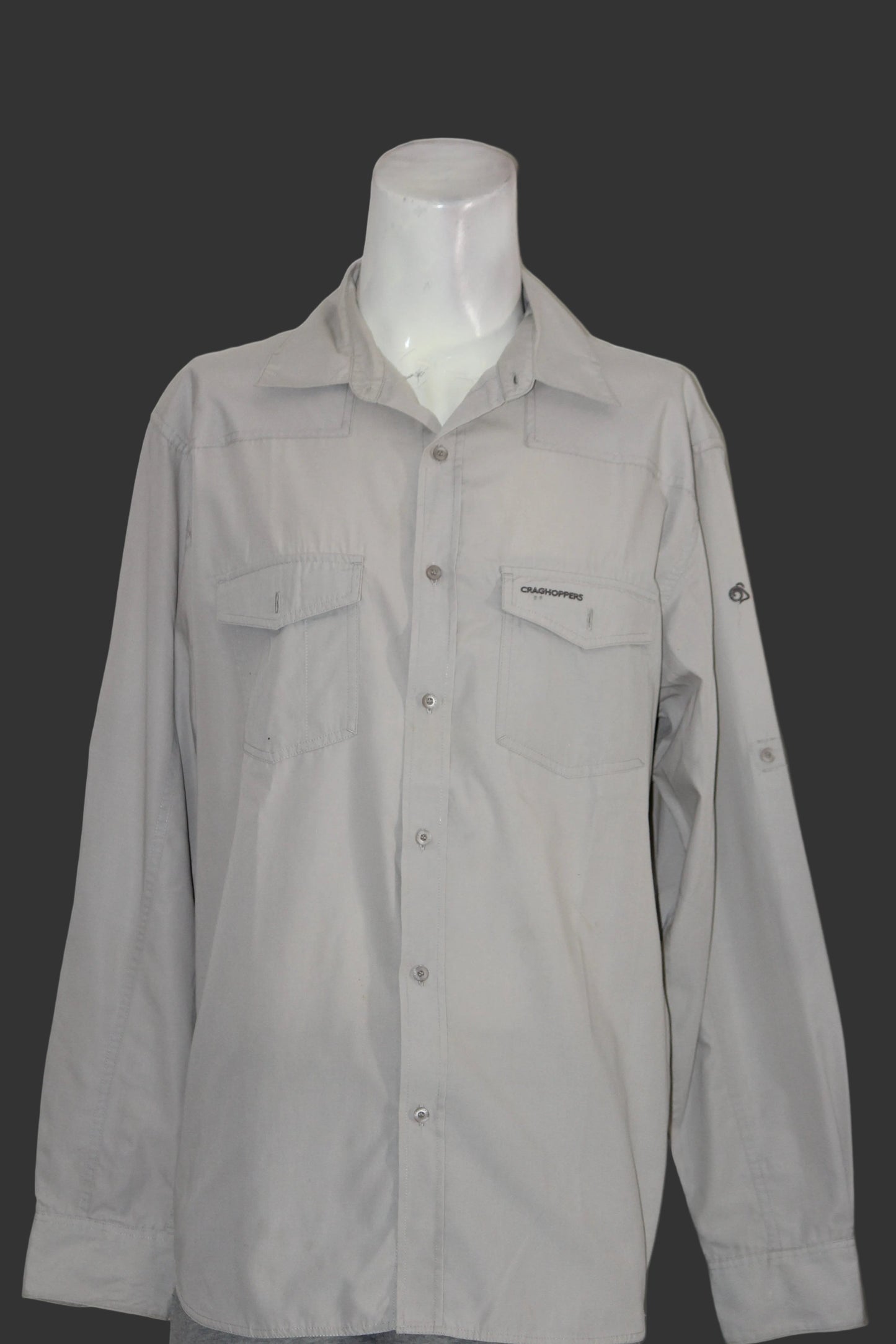 Craghoppers Ash White Polyester Blend Shirt – XL