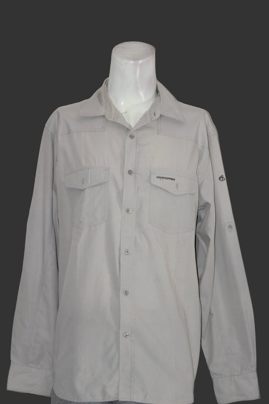 Craghoppers Ash White Polyester Blend Shirt – XL