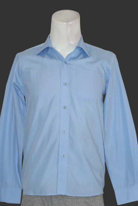 Banner® Sky Blue Polyester Blend Shirt – Medium (Men)