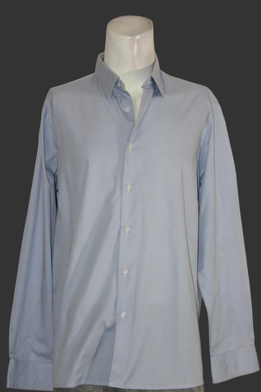 Blue Full Sleeve Button-Down Shirt – Thriftyfy (Large)