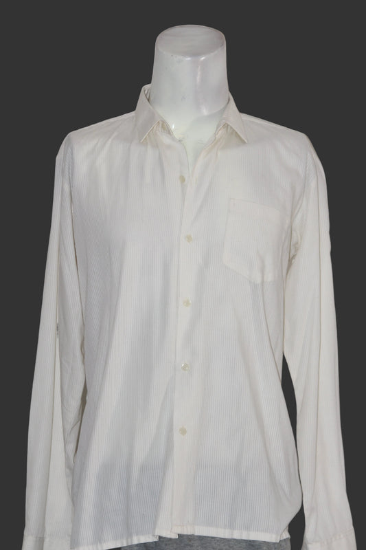 Abdullah's White Cotton Shirt – Large