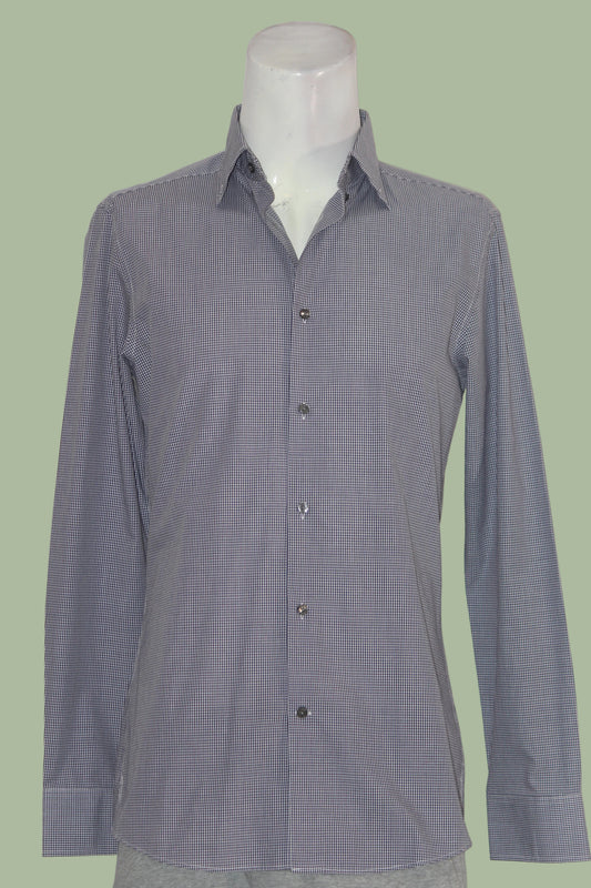 Next Grey Block Shirt – Medium