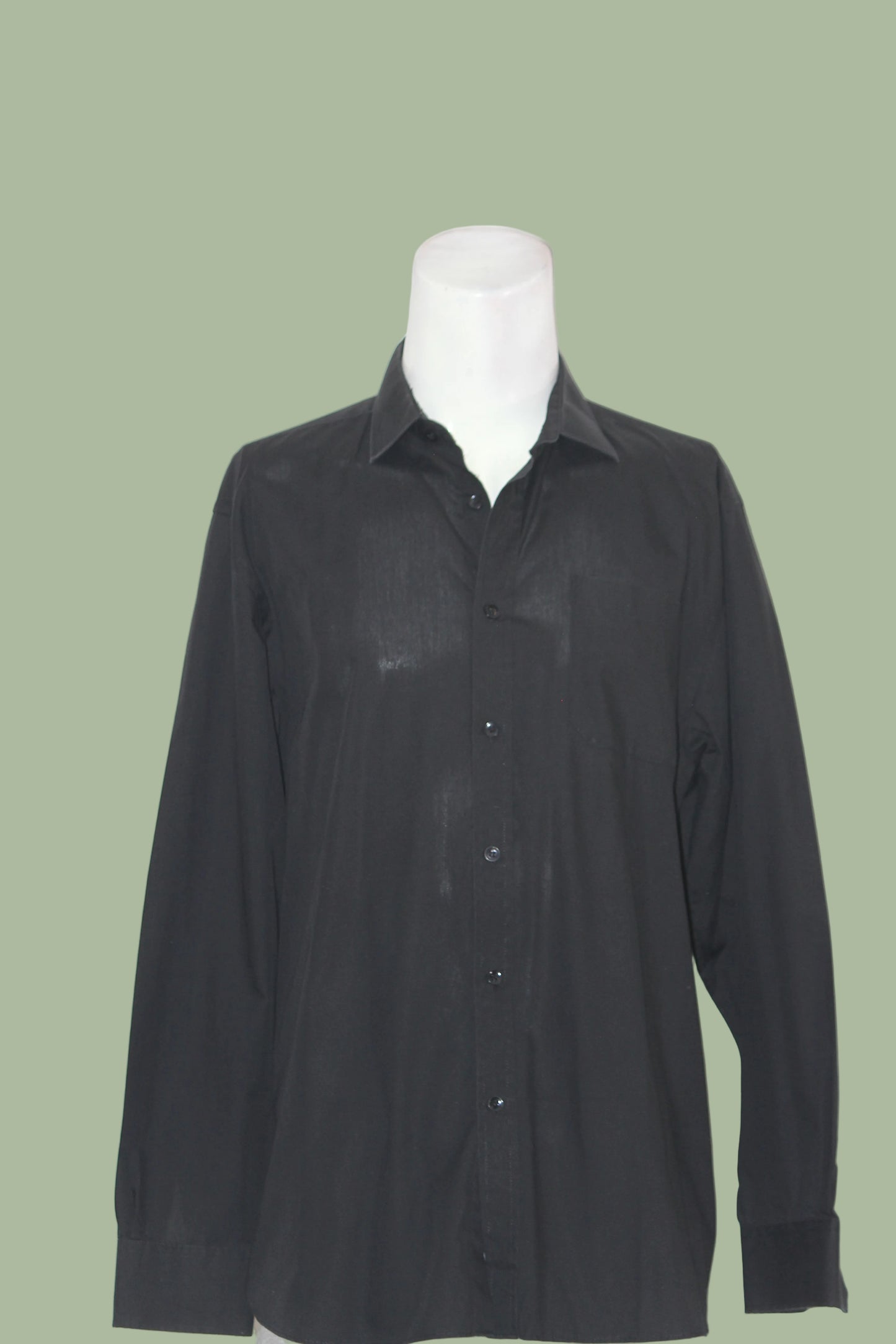 Cedar Wood State Black Polyester Shirt – Medium (Men)