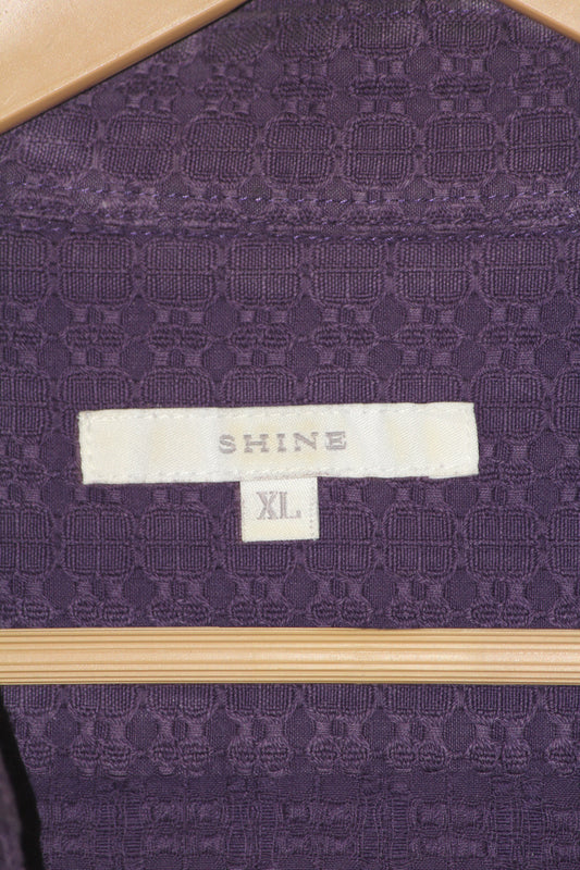 Shine Purple Cotton Shirt – XL (Men)